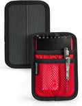 TACTICAL_GEEK TCM4 Mini EDC Organizer Board, Backpack Accessories with Smooth Hook Back Panel, Utility Admin Bag Insert Panel Modular Organizer with Open Pocket & Mesh Pocket (Red)
