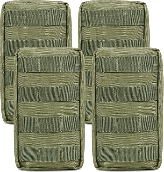 4-Pack Molle Pouch Tactical Molle Pouches Compact Utility EDC Waist Bag Pack