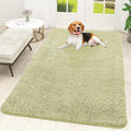 OLANLY Dog Door Mat for Muddy Paws 59x35, Absorbs Moisture and Dirt, Absorbent Non-Slip Washable Doormat, Quick Dry Chenille Mud Mat for Dogs, Entry Indoor Entryway Carpet for Inside Floor, Vanilla