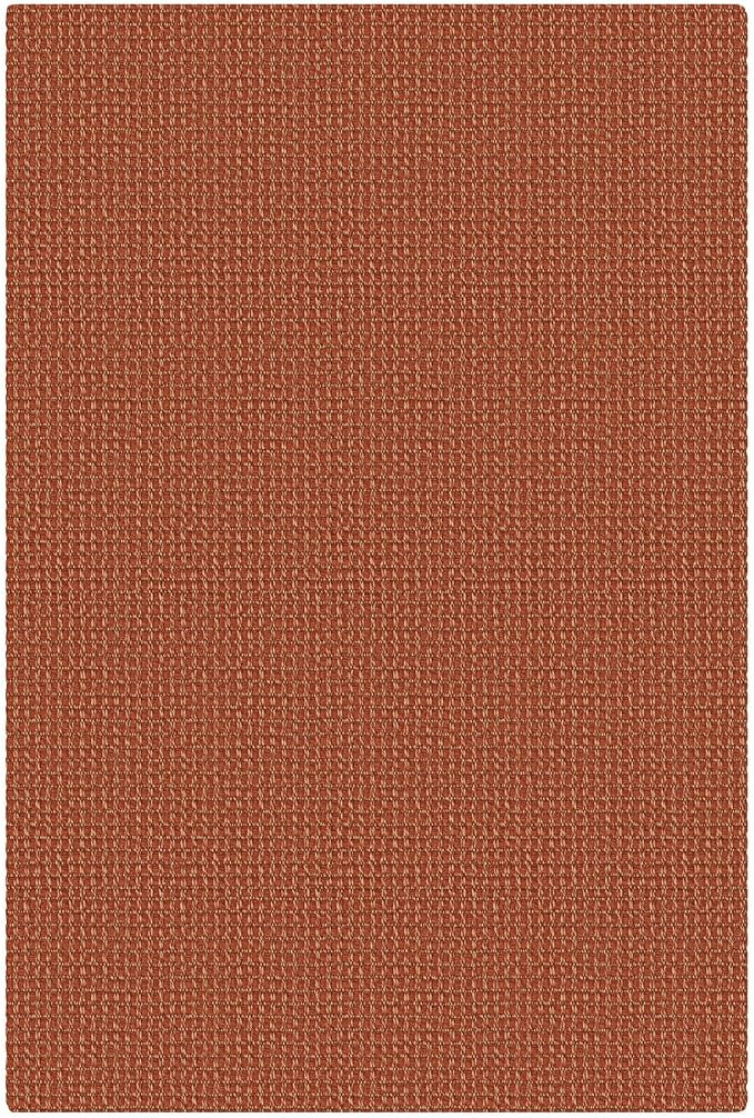 KOZYFLY Indoor Door Mat 2x3 ft Small Area Rugs Washable Front Door Mat Non Slip Rubber Backed Entryway Rug Cotton Entrance Doormat for Front Porch Kitchen Bedroom, Burnt Orange/Tan