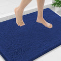 Smiry Luxury Chenille Bathroom Rugs 36x24, Extra Soft and Absorbent Shaggy Bath Mat, Machine Washable, Non-Slip Plush Carpet Runner for Tub, Shower, and Floor, Home Decor Accessories, Royal Blue