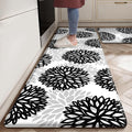 Cushioned Anti-Fatigue Kitchen Mats for Floor – Non-Slip Waterproof Memory Foam Runner, Extra Wide & Long, Comfortable Standing Mat for Kitchen, Sink, Office, Laundry, Black Gray