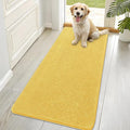 OLANLY Dog Door Mat for Muddy Paws 70x35, Absorbs Moisture and Dirt, Absorbent Non-Slip Washable Doormat, Quick Dry Chenille Mud Mat for Dogs, Entry Indoor Entryway Carpet for Inside Floor, Yellow