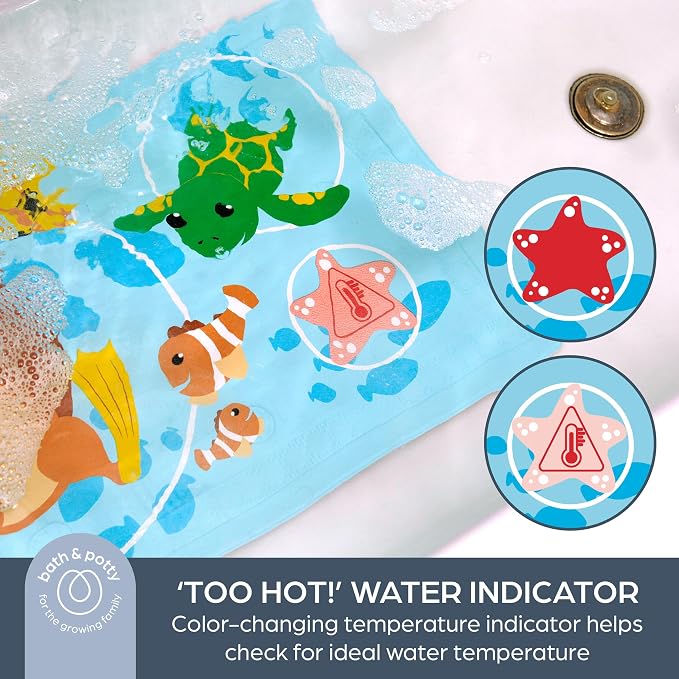 Dreambaby Anti-Slip Bath Mat with Too Hot Indicator