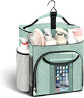 Attmu Shower Caddy Portable, Hanging Shower Bag for Dorm Room College, Large Capacity Quick Dry Mesh Tote Bag for Travel Camping Essentials (Dusty Green)
