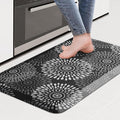 LuxStep Kitchen Mat Waterproof Kitchen Rugs for Floor Cushioned Anti-Fatigue Mat Non-Slip Standing Desk Mat Comfort Floor Mats for House Sink Office 17.3" x 28" Black