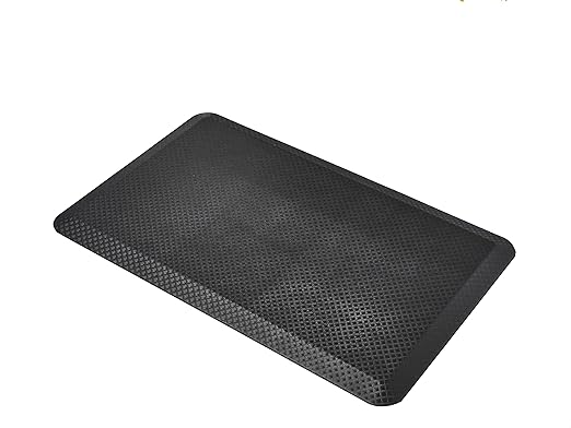 Amazon Basics 3/4" Rectangular Durable Anti-Fatigue Supportive Comfort Standing Mat, 32" x 20", Black