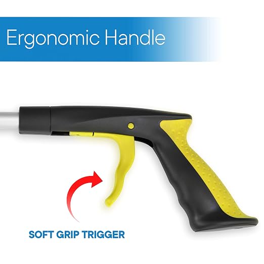 RMS 26 Inches Folding Grabber Reacher with Ergonomic Handle for Mobility and Reach Limitations