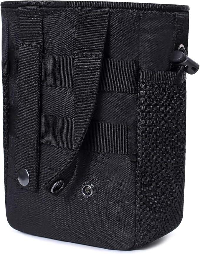 2 Pack Tactical Molle Admin Pouch with US Flag Patch and Keychain - Utility Laser Cut Tactical EDC Tool Pouch Bag Horizontal Modular Pouches Utility Tool Pouch