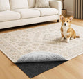 Warmstar 8x10 FT Non Slip Rug Pad,100% Waterproof Felt Rug Pad for Hardwood Floors,1/8” Thick Soft Carpet Pad with Natural Rubber Backing, Secure Grip & Floor Protection