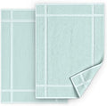 Pearl Linens Pack of 2 100% Cotton Bath Mat 18x25 inches, Soft & Absorbent Quick Dry Bathroom Mat Set, Not Bathroom Rugs, After Shower Mat, Bath Tub Mat, 781 GSM, Machine Washable, Mint Green