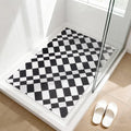 Shower Mat Non Slip - Quick Drying Anti Slip Shower Mats for Inside Shower, Soft PVC Loofah Foot Scrubber Mat, Extra Large Bath Mat for Shower, Tub, Bathroom, Floor, Kitchen, Home, Pool, Hotel
