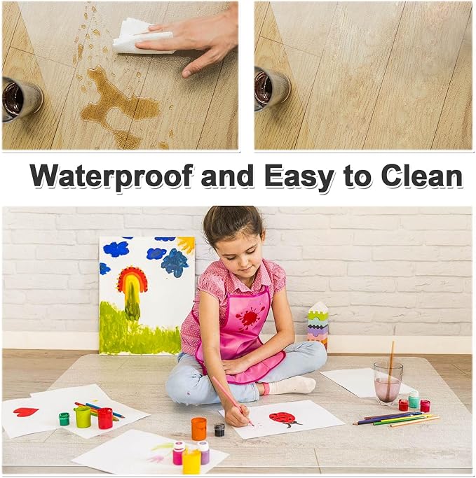 100pointONE Large Office Chair Mat for Hardwood Floor - 46" x 72" Clear Floor Protector Mat for Rolling Chair on Hardwood, Easy Glide Desk Chair Mat for Home & Office