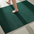 TYUU Large Bathroom Rugs Non Slip Washable Bath Rugs Super Absorbent Bathroom Rug Thin Quick Dry Low Pile Bath Mats, Dark Green 36"x48"