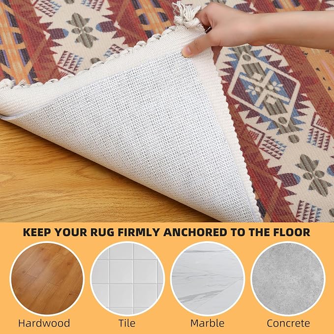 Non Slip Rug Pad, Natural Rubber Backing Rug Pads 1/4” Thick, Felt Rug Gripper Pad, Non Slip Under Carpet Mat, Under Rug Cushion for Hardwood Floors, Carpet Runners (2x10FT)