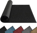 Mibao Front Door Mat Indoor Entrance, 72" x 48", Dirt Trapper Welcome Mat for Outdoor Indoor, Non-Slip Waterproof Doormat, Durable Machine Washable Low Profile Entry Rug for Back Door Outside,Black