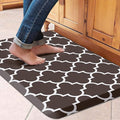 WISELIFE Kitchen Mat Cushioned Anti-Fatigue Rug,17.3"x 28",Non Slip Waterproof Kitchen Rugs Heavy Duty PVC Ergonomic Comfort Mat for Floor Home, Office, Sink, Laundry, Chocolate
