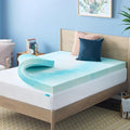 Linenspa 4 Inch Swirl Gel Memory Foam Mattress Topper, King Size – Cooling Gel Infused, Ventilation Holes – Pressure Relieving Bed Topper – CertiPUR Certified