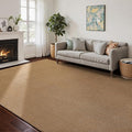 CHAMPLANT Washable Area Rug 6x9 Feet Brown Non Slip Living Room Kitchen Rugs Indoor Entryway Rug Floor Carpet for Dining Living Room Bedroom