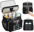 Large Toiletry Bag for Women Men, Portable Shower Caddy College Dorm Essentials, 2 Layers Quickly Dry Mesh Bathroom Tote Bag, Hanging Makeup Organizer Bag for Travel, Gym, Camping (Black)