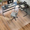 Clear Chair Mat, TYDLE 50" x 65" Large Office Chair Mat for Hard Floor, Vinyl Floor Mat for Gaming Chairs, Slip Resistant Floor Protector Rolling Computer Desk Mat for Hardwood Floor, Clear