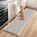 Mattitude 4/5 Inch Kitchen Mat, 17.3x59in Heavy Duty Ergonomic Comfort Foam Standing Desk Mat, Waterproof Non-Slip Standing Mats and Rugs for Kitchen, Office, Khaki