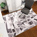 Office Chair Mat for Hardwood Floor, 60"x45" Easy Glide Computer Desk Mat Protector for Rolling Chair Under Desk Rug Nonslip Backing, Machine Wash, (Modern)