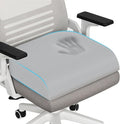 TranquilRelax XLarge Seat Cushion, Memory Foam Cushion for Long Sitting Hours on Office Chair, Home & Car, Non-Slip Chair Pad for Relieving Back & Sciatica & Hip & Coccyx Pain (Light Grey)