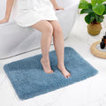 Disolla Blue Bathroom Rug 24x36 - Non-Slip Plush Thick Bath Mat, Highly Absorbent & Ultra Soft Fluffy Floor Mat, Machine Washable for Shower and Tub