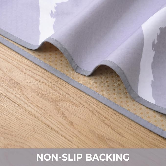 Large Splat Mat for Under High Chair/Arts/Crafts, WOMUMON Washable, Waterproof, Non Slip, Portable Floor Protector for Baby, Kids, Durable Spill, Splash Mat for Pet
