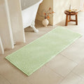 TYUU Waffle Runner Rug Bathroom, Boho Bathroom Rugs Non Slip Washable Long Super Absorbent Quick Dry Cute Bath Mat Farmhouse Bath Mat, 60"x24" Pale Green
