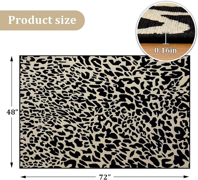 Office Chair Mat for Hardwood Floor, 72"x48" Easy Glide Computer Desk Mat Protector for Rolling Chair Under Desk Rug Nonslip Backing, Machine Wash, (Modern)