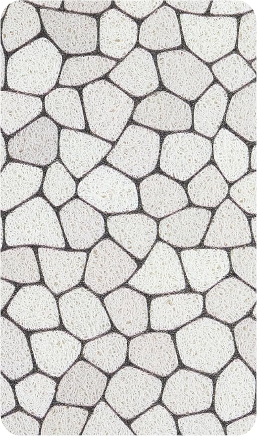 Anti Slip Shower Mat - Non Slip Shower Mats for Inside Shower - Large 47x24 Loofah Shower Floor Mat Non Slip - Bath Mat for Shower - Secure Mat Without Suction Cups (47x24 Pebble)