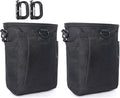 2 Pack Tactical Molle Admin Pouch with US Flag Patch and Keychain - Utility Laser Cut Tactical EDC Tool Pouch Bag Horizontal Modular Pouches Utility Tool Pouch