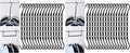 Mr. Pen- Space Saving Hangers for Clothes, 16 pcs, Black, Plastic Multi Clothes Hangers Space Saving, 5 Slots, 360° Rotating Hooks (Pack of 2)