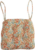 vctops Farmhouse Floral Print Chair Cushions with Ties U-Shaped Soft Comfortable Chair Pads Non Slip Seat Cushions for Indoor Dining Room and Kitchen Chairs (Flower G,18"x18")