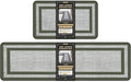Mattitude Kitchen Mats Set of 2 Cushioned Rugs 0.47 inch Thick Anti-Fatigue Mats for Kitchen Floor,Waterproof Non-Slip Mats and Rugs Set for Office,Floor,Laundry 17.3"×29"+17.3"×59",Green