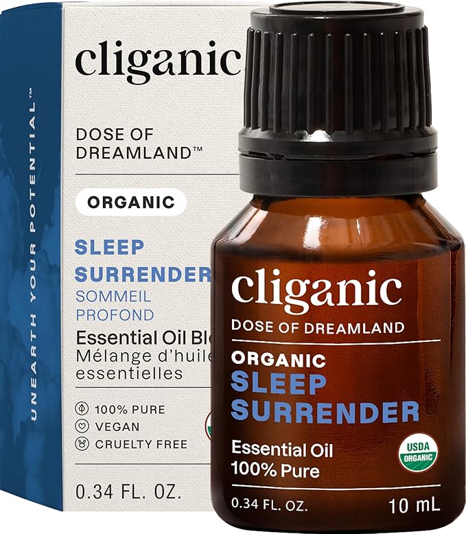Cliganic Organic Essential Oil Sleep Surrender Blend - Dose of Dreamland (Packaging May Vary)