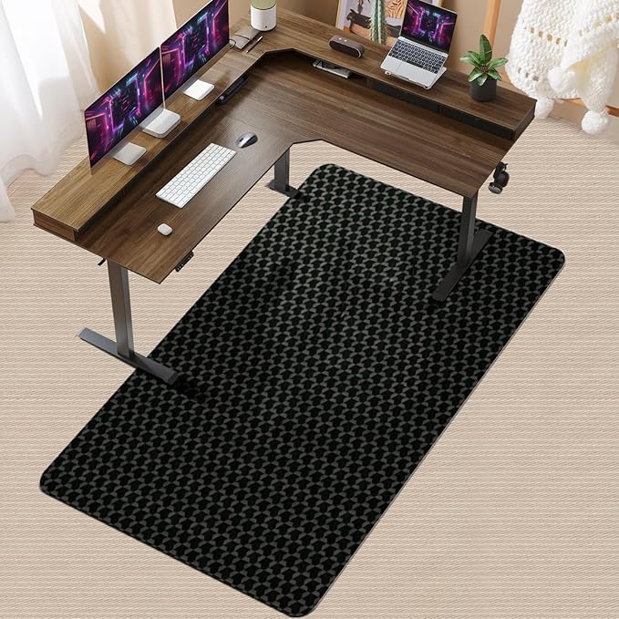 Vicwe Office Chair Mat for Carpet, 72" x 46"Anti-Slip Waterproof Floor Protector Desk Chair Mat for Rolling Chairs, Heavy Duty Chair Mat with Studs,Easy Glide Floor Mat for Home,Gaming