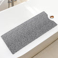 Bathtub Mat Non Slip Shower Mat Soft PVC Loofah Bath Tub Mats with Drain for Bathroom Tub 40 x 16 Inch (Mix Color)