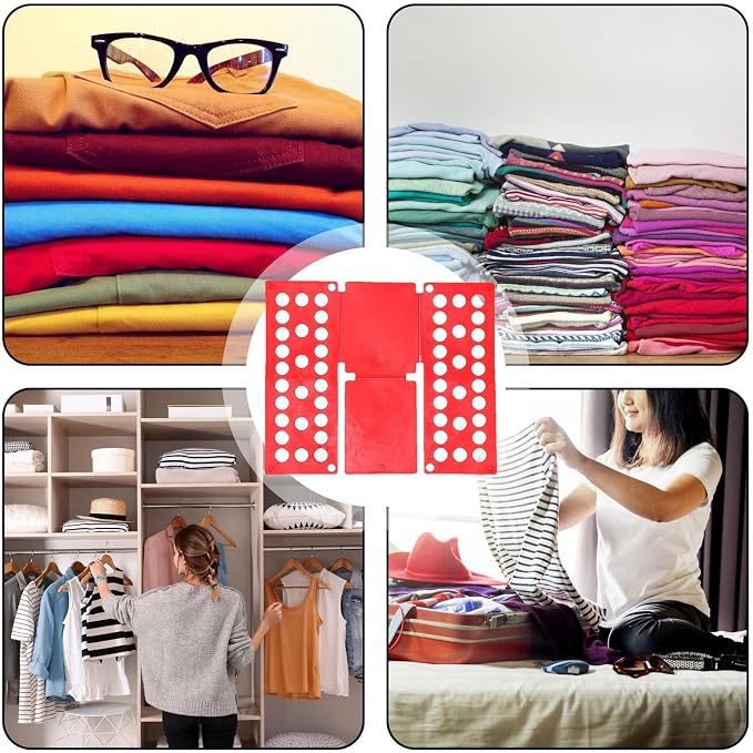 Clothes Folding Board, T-Shirt Folder, Fast Foldable Household Liner Sorter, Home Storage Tool, Laundry Sorter Helper Liner for Dorm Travel Hotel