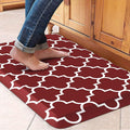 WISELIFE Anti Fatigue Floor Mat - 4/5 Inch Kitchen Mat Non Slip Waterproof Heavy Duty Ergonomic Comfort Mat Durable for Home, Office, Sink, Laundry,(17.3" x 28", Red)