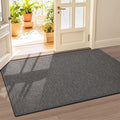 LEKEEPGO Door Mat 36"x59", Non Slip Door Mat Indoor Entrance, Rubber Backing Front Indoor Door mats Washable Absorbent Doormat Low-Profile Entryway Entry Resist Dirt Inside Door Mats, Grey