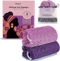 CORATED African Net Sponge Authentic, Shower Loofah Exfoliating Bath Sponge, Body Scrubber for Women and Men Daily Use Body Care, Travel Portable Bath Accessories Spa Gifts
