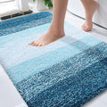 OLANLY Bathroom Rugs Mat 30x20, Extra Soft Absorbent Microfiber Bath Rugs, Rubber Backing, Quick Dry, Washable Bath Mats for Bathroom Floor, Tub and Shower, Home Decor Accessories, Peacock Blue