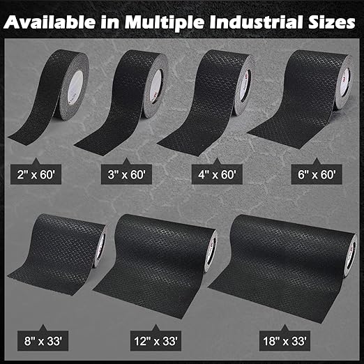 S&X Anti Slip Tape Heavy-Duty 18" x 33' Non Skid Roll, Unmatched Grip Tape for Outdoor Stairs, Decks, Ramps - Waterproof & Durable