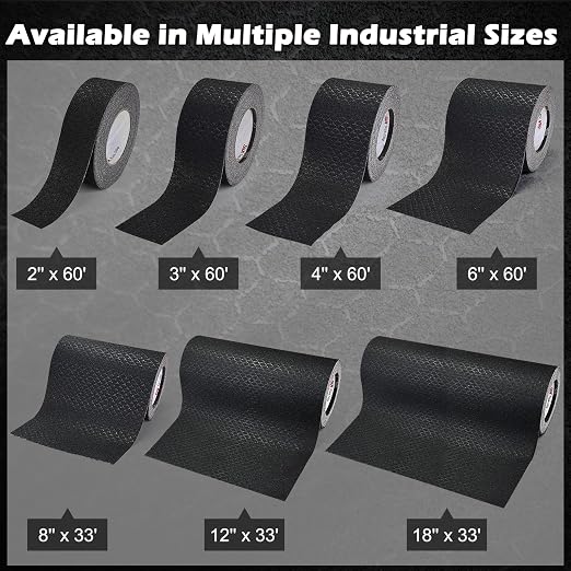 S&X Anti Slip Tape 3" x 60' Ultimate Non Skid Tape for Outdoor Stairs, Decks, Ramps - Waterproof & Durable