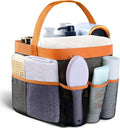 Attmu Mesh Shower Caddy Portable for College Dorm Room Camping Essentials, Shower Caddy Dorm with 9-Pockets, Large Capacity Hanging Basket Bathroom Bag for Toiletry, Swimming, Gym, Camp, Beach