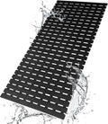 BEMISO Shower Mat Non Slip Bathtub Mat with Suction Cups and Drain Holes 37.4 x15.7 Inch Bath Mat for Tub & Shower.Easy Dry,Easy to Cut,Eco-Friendly