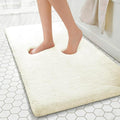 MINIDEAR Bathroom Rugs 70x24 Cream - Thick Memory Foam Bath Mat, Ultra Soft & Plush Fluffy, Non-Slip, Quick Dry, Absorbent Washable Floor Microfiber Mat for Tub, Home Decor Accessories